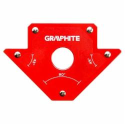 Угольник магнитный GRAPHITE 102х155х17 мм 56H902