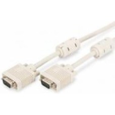 Кабель Digitus VGA, HD15 M/M 2xferrite 5 м white (AK-310103-050-E)