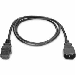 Кабель питания Digitus C14-C13 M/F 1,2 м черный (AK-440201-012-S)