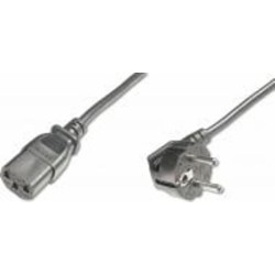 Кабель питания Digitus Schuko 90 - C13 M/F 2,5 м черный (AK-440100-025-S)