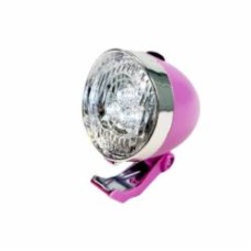 Фара передняя GOODBIKE 3 LED Retro Style розовый