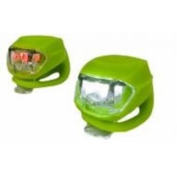 Комплект мигалок GOODBIKE SILICON LED в силиконовом корпусе 2 шт. зеленые