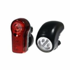 Светодиодный фонарик GOODBIKE красный свет + белый 5+3 LED TWINS 2 шт. 92306-IS