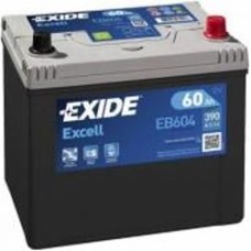 Аккумулятор автомобильный EXIDE Excell 60Ah 390A 12V «+» справа (EB604)