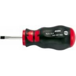 Отвертка WURTH шлицевая короткая 1,2X6,5X25 Zebra 0613251065