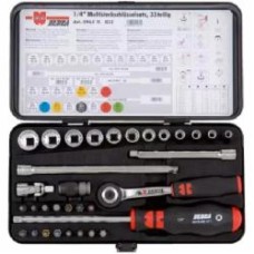 Набор головок WURTH ZEBRA MULTI ¼ 33 предмета 33 шт. 096511032