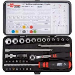 Набор головок WURTH ZEBRA MULTI ¼ 33 предмета 33 шт. 096511032