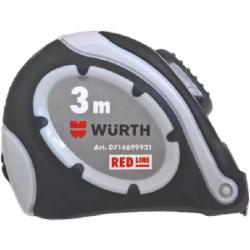 Рулетка WURTH карманная RED LINE 0714699921 3 м x 16 мм