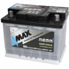 Аккумулятор автомобильный 4MAX DEEP CYCLE 60Ah 12V «+» справа (BAT60/420R/DC/4MAX)