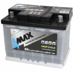 Аккумулятор автомобильный 4MAX DEEP CYCLE 60Ah 12V «+» справа (BAT60/420R/DC/4MAX)
