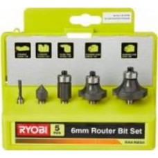 Набор фрез RYOBI 5 шт хвостовик 6 мм RAKRBS5
