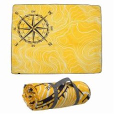 Плед для пикника Alvernia 140x170 см желтый Schwarzwolf
