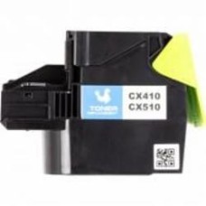 Картридж лазерный PowerPlant Lexmark CX410de CY (CX410/CX510) (с чипом) черный