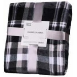 Плед Flannel клетка ART0102PB 200x220 см grey Ardesto