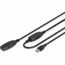 Кабель Digitus активный USB3 10 м черный (DA-73105)