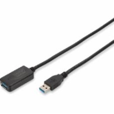 Кабель Digitus активный USB3 5 м черный (DA-73104)
