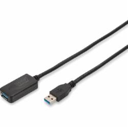 Кабель Digitus активный USB3 5 м черный (DA-73104)