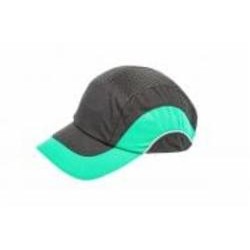Каскетка Sizam с вентиляцией черно-зеленая В-Cap 35031