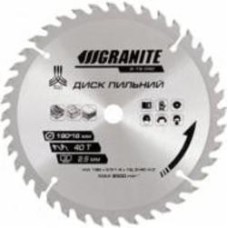 Пильный диск GRANITE для дерева с твердосплавными напайками 190x16x2,5 Z40 5-19-040