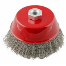Щетка торцевая из рифленой проволоки 125 мм М14 MasterTool 19-7212