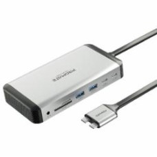 Док-станция Promate 13 в 1 для MacBook dark grey (versahub-mst.grey)