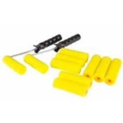 Валик MasterTool №10 - Валик поролоновый 100*36 мм 10 шт, 2 ручки для валика 92-8110