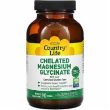 Минералы Country Life хелатный Глицинат 400 мг 90 шт./уп.
