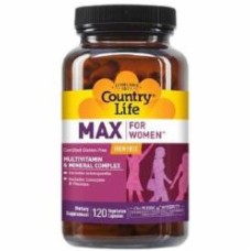 Витаминно-минеральный комплекс Country Life Max for Women без железа 120 шт./уп.