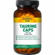Аминокислота Country Life Таурін 500 мг 100 капс.