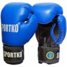 Боксерские перчатки SPORTKO р. M SPK1-M-1 синий