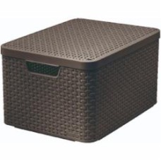 Набор Curver Style S ящик + крышка коричневый 130x194x285 мм