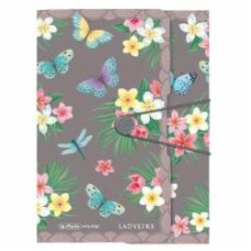 Папка на резинке А4 Ladylike Butterfly Herlitz 50044009