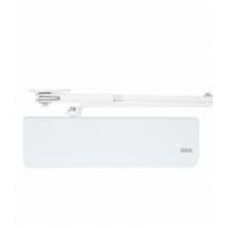Доводчик дверной RYOBI DS-4550P BC/DA PRL_HO с фиксацией, ветровым тормозом, тормозом закрывания белый 120 кг