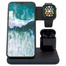 Беспроводное зарядное устройство Canyon WS-302 3 в 1 QI Black (CNS-WCS302B)