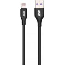 Кабель 2E USB - Lightning Glow 1 м черный (2E-CCAL-BL)