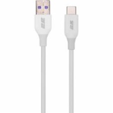 Кабель 2E USB-A - USB-C Glow 1 м white (2E-CCAC-WH)