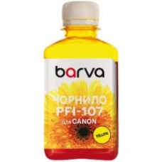 Чернила Barva для Canon PFI-102/107 Y специальное 180 мл Barva (C107-887) желтый