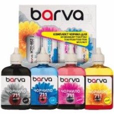 Набор чернил Barva для HP 711 4x100 мл (H711-100-MP) black pigment/ cyan/ magenta/ yellow