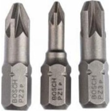 Набор бит Bosch Extra Hard 25 мм PZ/1/2/3 3 шт. 2607001753