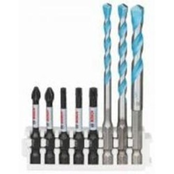 Набор бит Bosch Impact Control 50 мм и сверл Hex-9 MultiConstruction 8 шт. 2608577144