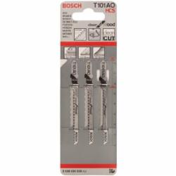 Набор пилочек для электролобзика Bosch T 101 AО Clean for Wood 3 шт. 2608630559