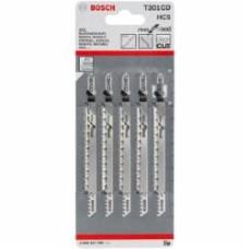 Набор пилочек для электролобзика Bosch T 301 CD Clean for Wood 5 шт. 2608637590