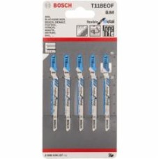 Набор пилочек для электролобзика Bosch Т 118 EOF Flexible for Metal 5 шт. 2608634237