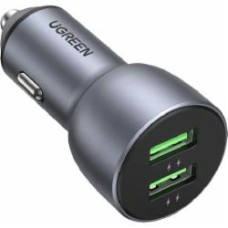 Автомобильное зарядное устройство UGREEN CD213 36W 2xUSB QC 3.0 3A Car Charger темно-синий (UGR-10144)