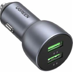 Автомобильное зарядное устройство UGREEN CD213 36W 2xUSB QC 3.0 3A Car Charger темно-синий (UGR-10144)