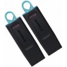 Флеш-память USB Kingston DataTraveler Exodia 64 ГБ USB 3.2 black/blue (DTX/64GB-2P)