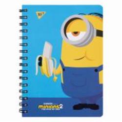 Блокнот А5 80 лист. с резинкой Minions Banana YES