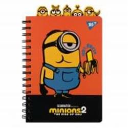 Блокнот А5 80 лист. с фигурными разделителями Minions YES