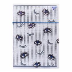 Книга для записей А4 48 клетка в пластиковой папке с рисунком BBH Eyes YES