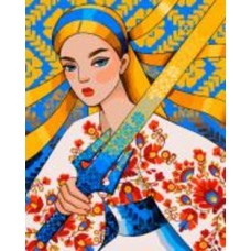 Картина по номерам Be brave 40x50 см Santi